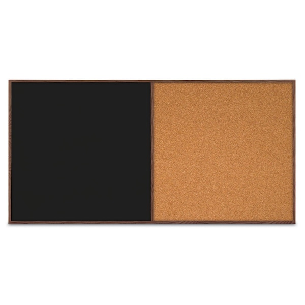 Enclosed Corkboard, 1 Door, 72"x48", 4" Fra